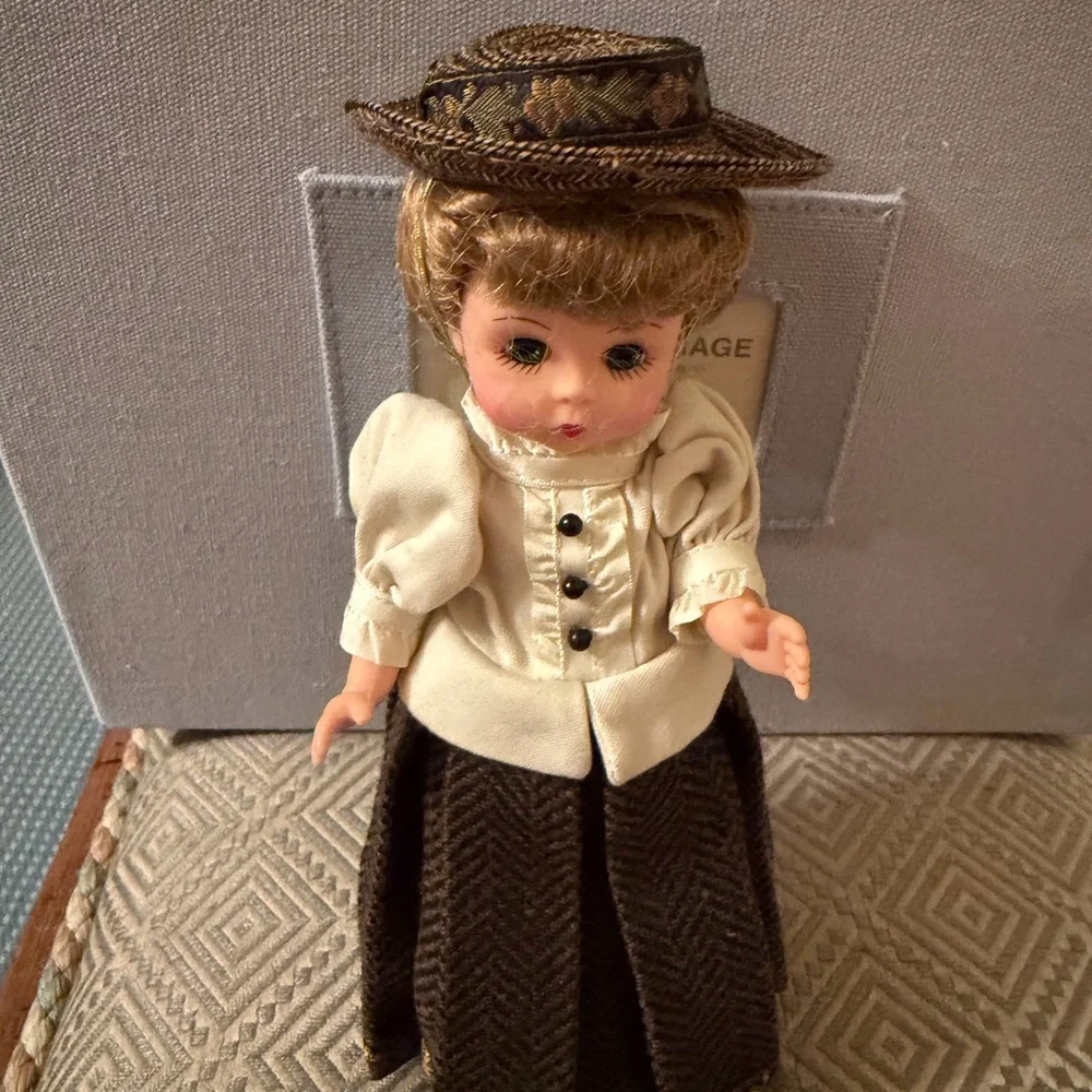 Annie Morrow Vintage Doll with Hat and Dress 8” Madame Alexander